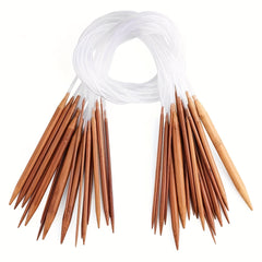 Natural Wood Needle Bamboo Knitting Set DIY Sewing Knitting Woolen Kn