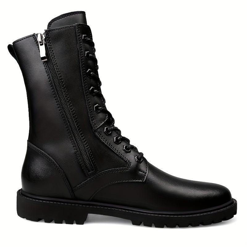 Men's Lace Up High Top Riding Boots