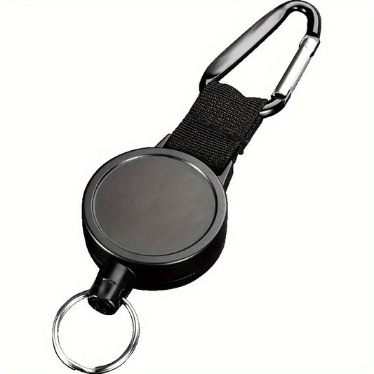 Telescopic Key Chain Carabiner Retractable Anti-lost Keychain for Outdoor