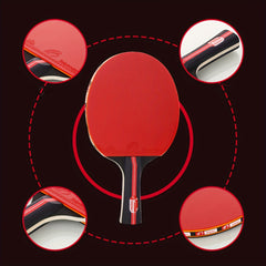 Portable Table Tennis Racket Set with Case - Indoor/Outdoor