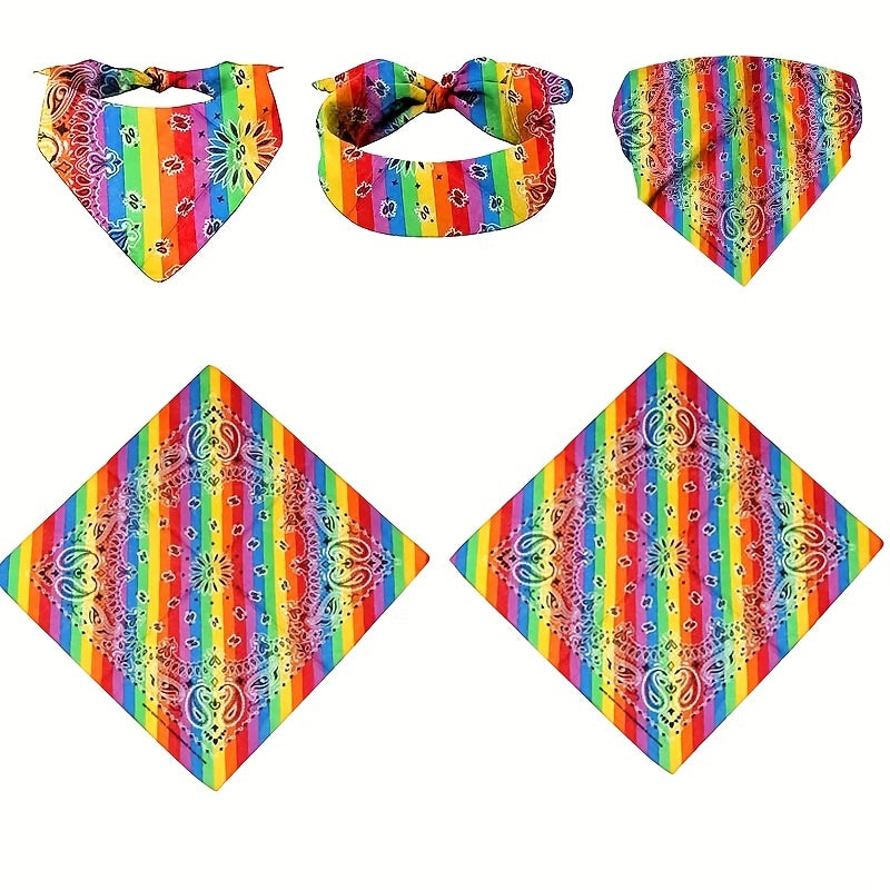 Rainbow Headscarf Pride Month Colorful Headband LGBT
