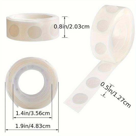 1000pcs Clear Adhesive Dots 10 Rolls Removable & Versatile Wedding Decor