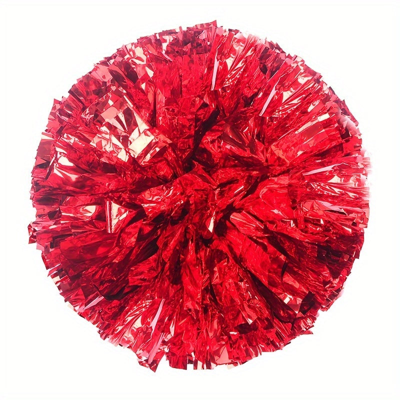 2pcs Cheering Poms With Ring Handheld Props Celebration