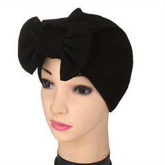 Pleated Turban Cap Elastic Head Wrap Lightweight Beanie Headscarf Hijab Hats