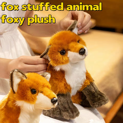 Realistic Fox Plush Toy - Soft Stuffed Animal for Boys