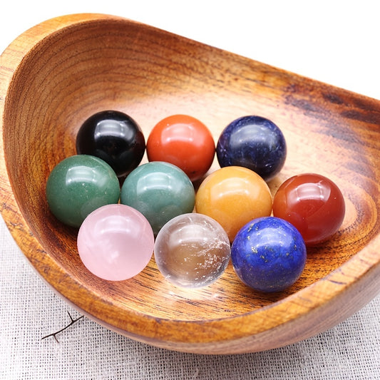10pcs Colorful Crystal Stone Ball Ornaments 20mm