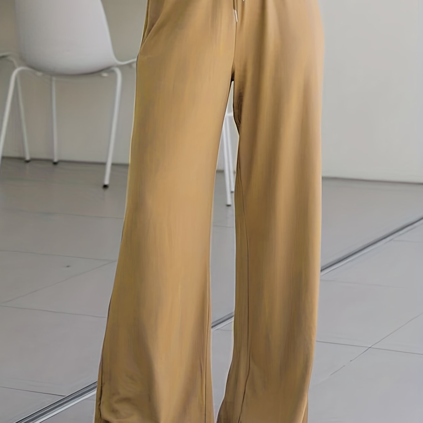 Women's Plus High Rise Wide Leg Pants