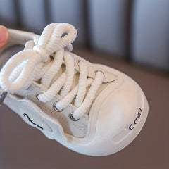 Boys Casual Low Top Lace Up Sneakers Breathable Lightweight Anti Slip