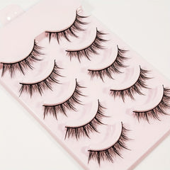 5 Pairs Spiky Manga Lashes Anime Style 13mm Cosplay Makeup Extension