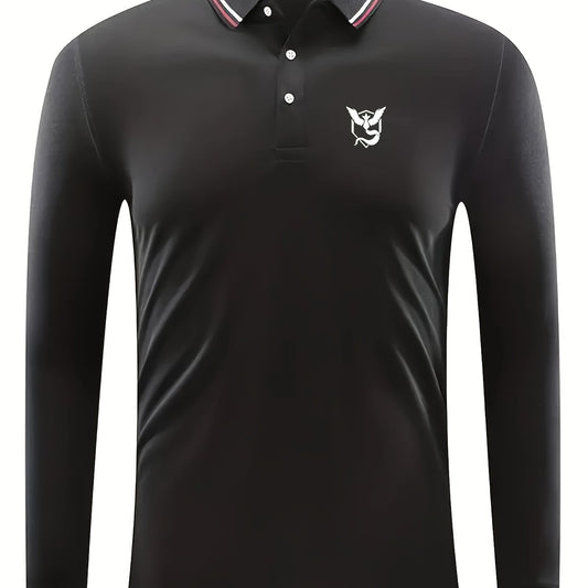 Men's Animal Print Long Sleeve Sports Shirt