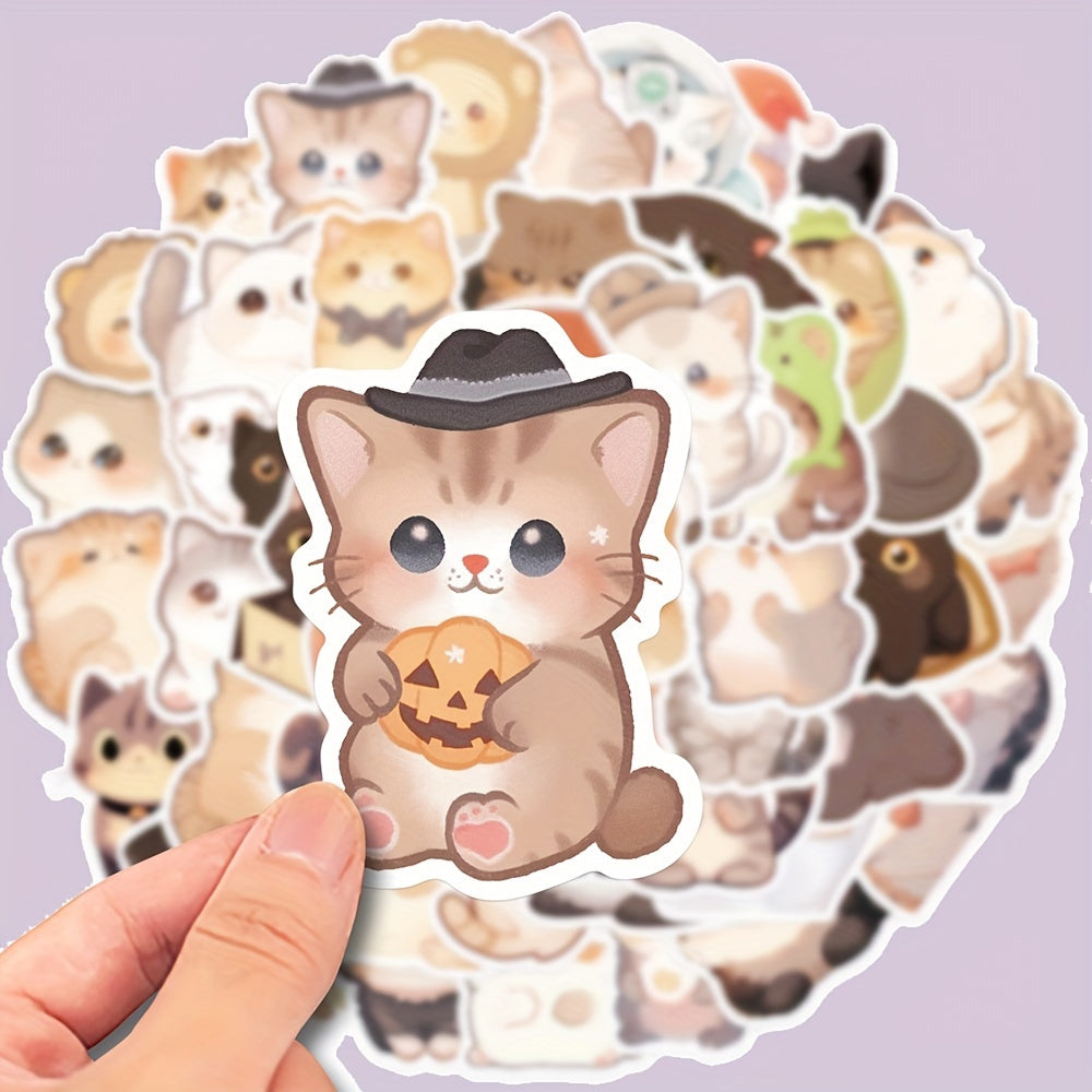 Cat Graffiti Stickers 50pcs for Guitar Notebook Luggage Computer Motorcycle
