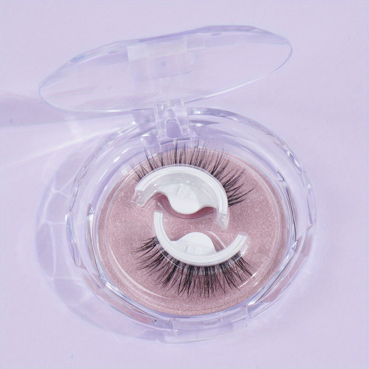 Self-adhesive False Eyelashes Round Box C Curling