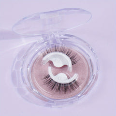Self-adhesive False Eyelashes Round Box C Curling