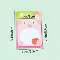 Animal Shape Sticky Notes Tearable Stick On Memo Book 1pc