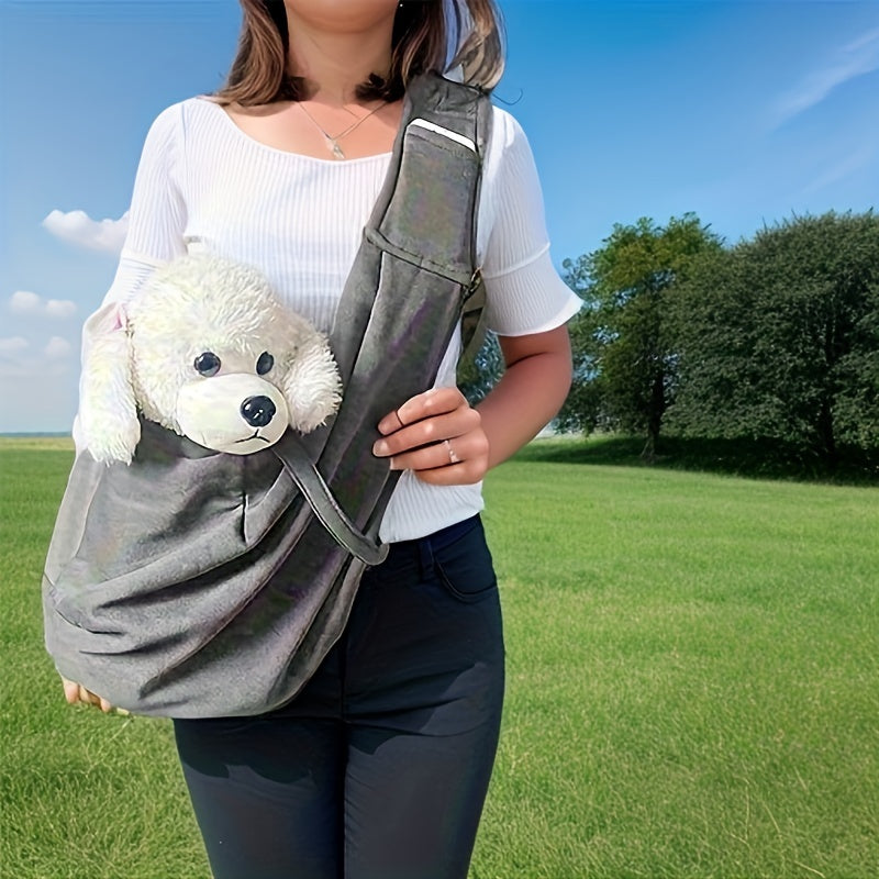 Adjustable Strap Pet Sling Carrier for Travel and Comfort