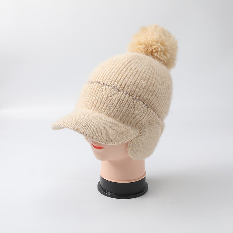 Winter Thick Hat Windproof Ear Protection Knitted Hat Beanie Hat
