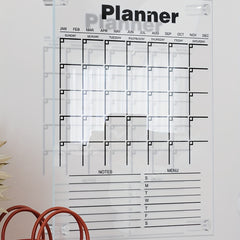 Acrylic Transparent Planner Message Board with Nails