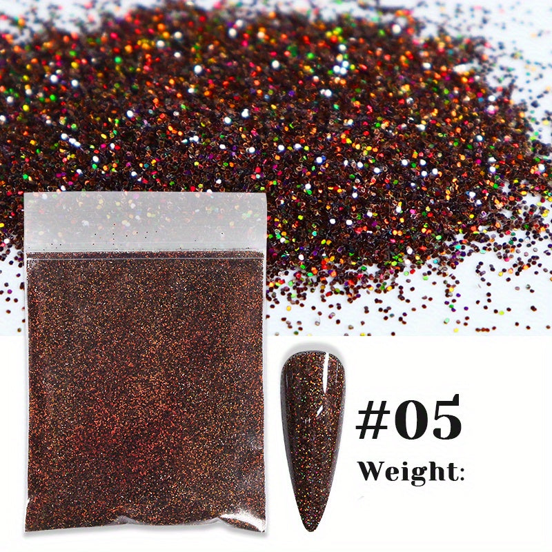 Golden Sparkling Glitter Powder for Makeup - Fine Polyester Glitter