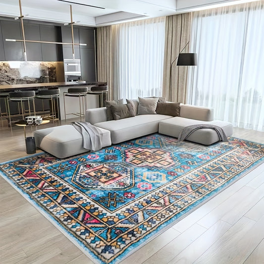 Retro Persian Cashmere Living Room Carpet Sofa Coffee Table Mat