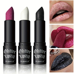 Glitter Sparkling Lipstick Metallic Finish Lip Makeup for Women