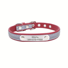 Engraved Anti-Lost Pet Collar for Small & Medium Dogs