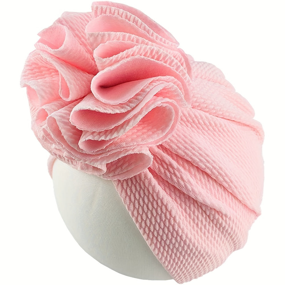 Newborn Infant Flower Beanie Caps Turban For Baby Boys And Girls