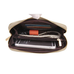 Female Stone Pattern Wallet Long Purse Leather Clutch Bag