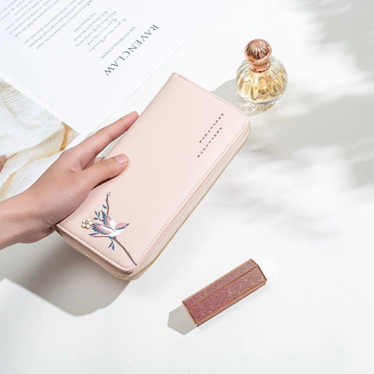 Women's Long Print Card Wallet