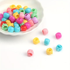 50PCS Mini Candy Hair Clips Nonslip Hair Claw For Ponytail Braids