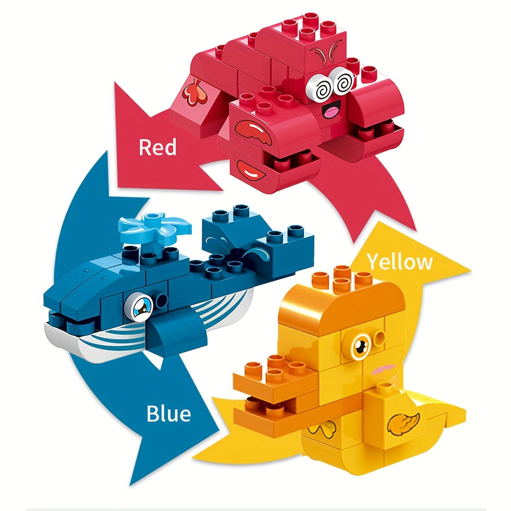 Animal Large Block Building Set Educational Toy
