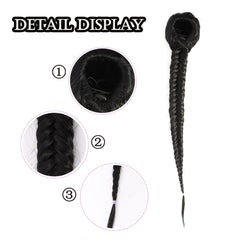 45 72 Cm Fishbone Ponytail Extensions Women Hairpieces Synthetic Ponytail