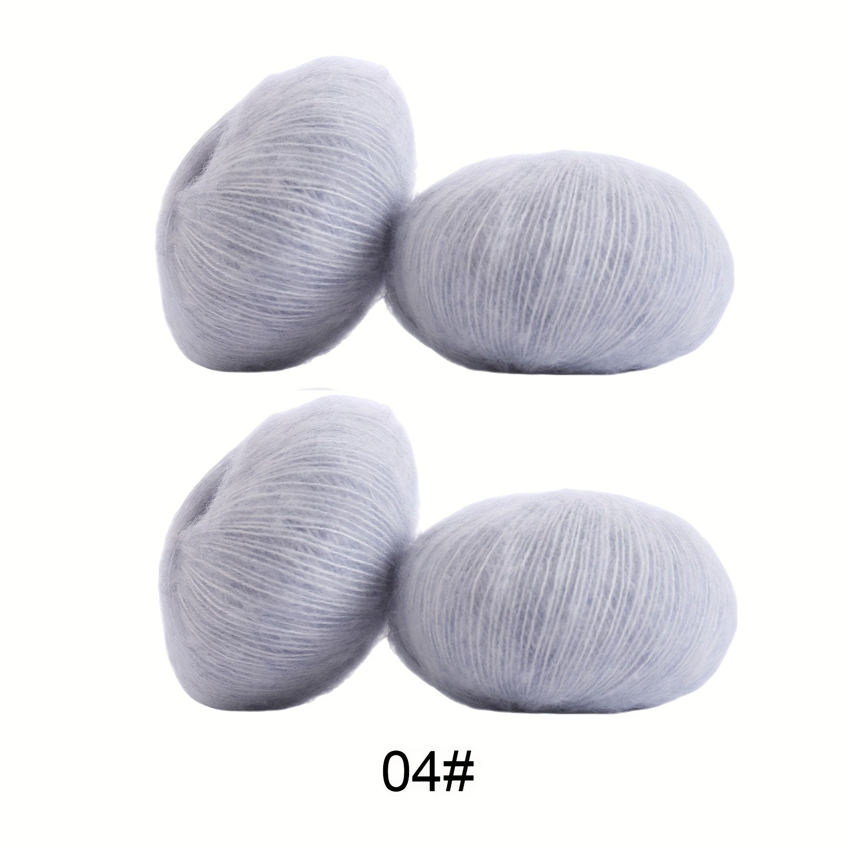 4pcs Mohair Yarn Crochet Knitting Sweater Scarf Shawl 25g pc