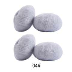 4pcs Mohair Yarn Crochet Knitting Sweater Scarf Shawl 25g pc