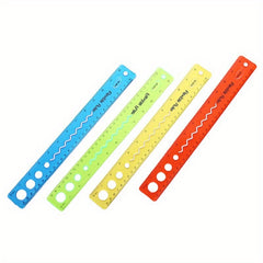 2pcs Soft Ruler Elastic Foldable Multifunctional School Supplies
