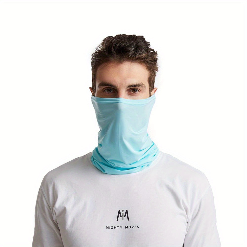 Elastic Breathable Neck Gaiter Tube Men Scarf Half Face Cover Bandana Headwear