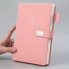 A5 360-Page Faux Leather Buckle Notebook - Home Office & Study Notepad