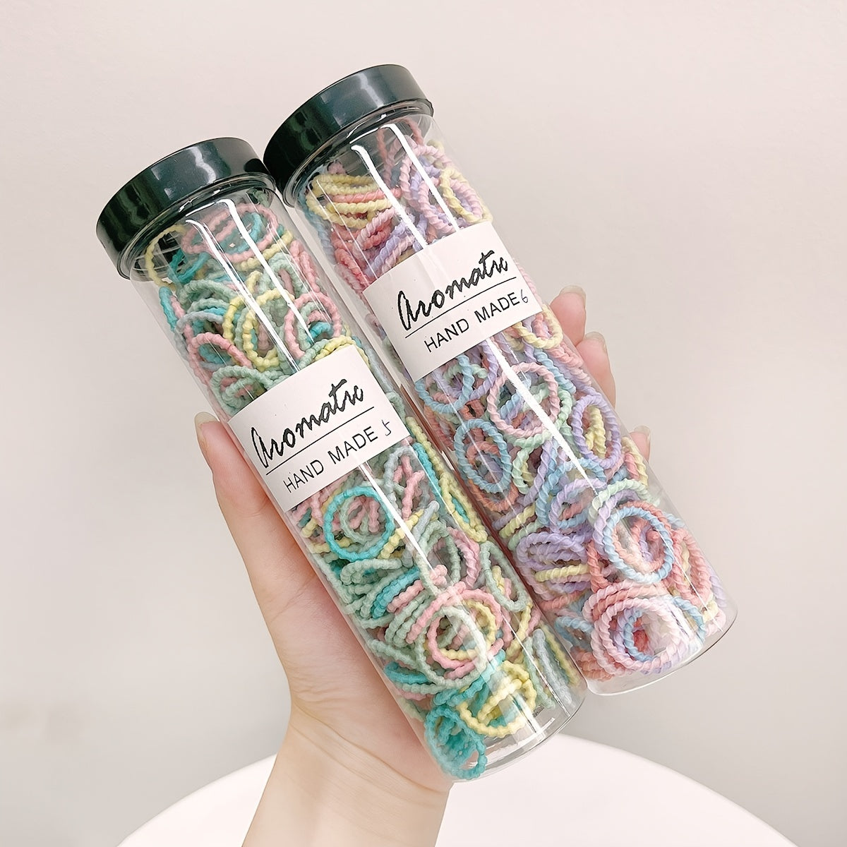 Iridescent Scrunchies Small Colorful Women Retro Hair Accessories