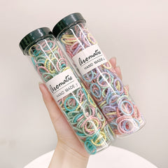 Iridescent Scrunchies Small Colorful Women Retro Hair Accessories