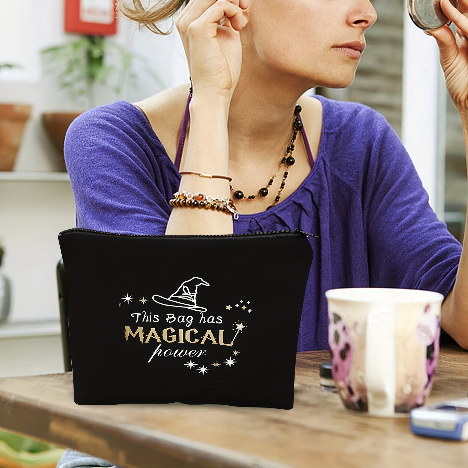 Witch Accessories Bag Wicca Goth Gift Gothic Makeup Bag Altar Travel Bag