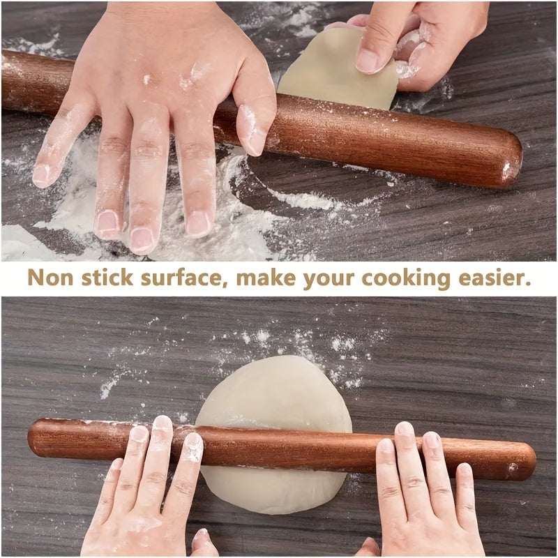 28.96cmx4 Ebony Wood Rolling Pin for Baking