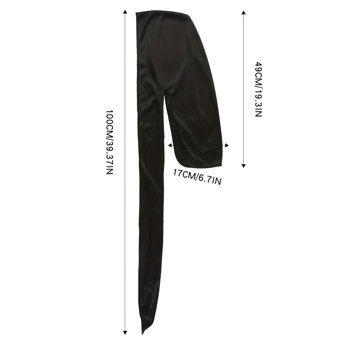2pcs Stretch Durag Bandana Bandana Hat Long Tail Pirate Hat