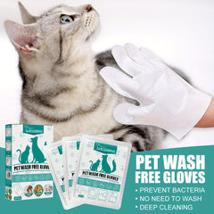 Deodorizing Pet Cleaning Gloves for Dry and Wet Cleaning