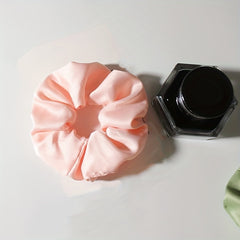 9pcs Silky Scrunchies Hair Tie Soft Hair Ring For Ponytail