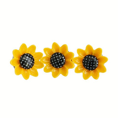 40pcs Sunflower Push Pins for Cork Board Photo Wall & Office Decor