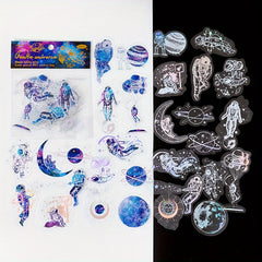 30PCS Vintage Plant Flower Stamping DIY Stickers