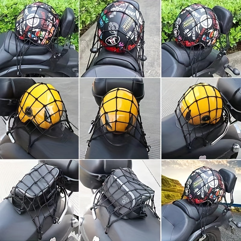 Motorcycle Luggage Net Accessories Hook Elastic Mesh Cargo Net Helmet Rack