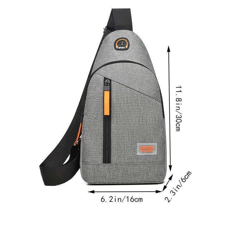 Men's Chest Bag Single Shoulder Crossbody Casual Diagonal Bag