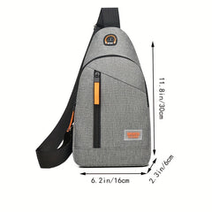 Men's Chest Bag Single Shoulder Crossbody Casual Diagonal Bag
