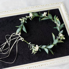 Forest Photoshoot Greenery Floral Crown Bride's Vacation Wedding Head Flower