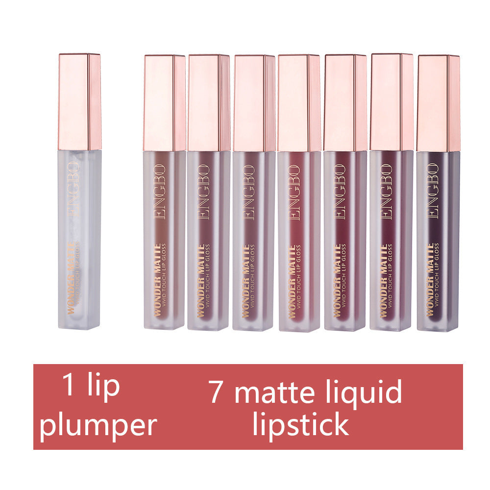 7 Matte Lip Glosses + 1 Lip Gloss Gift Set
